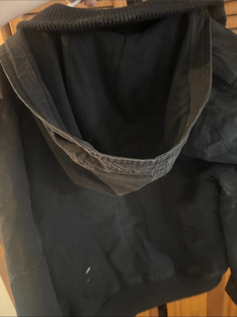 Levi's Black Hooded Field Jacket with Four Flap Pockets